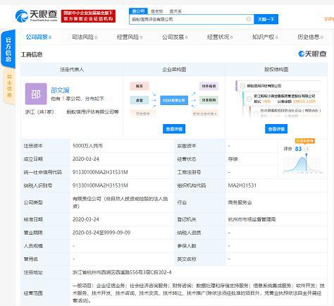 蚂蚁金服成立信用评估公司 以数据科技赋能金融信用体系